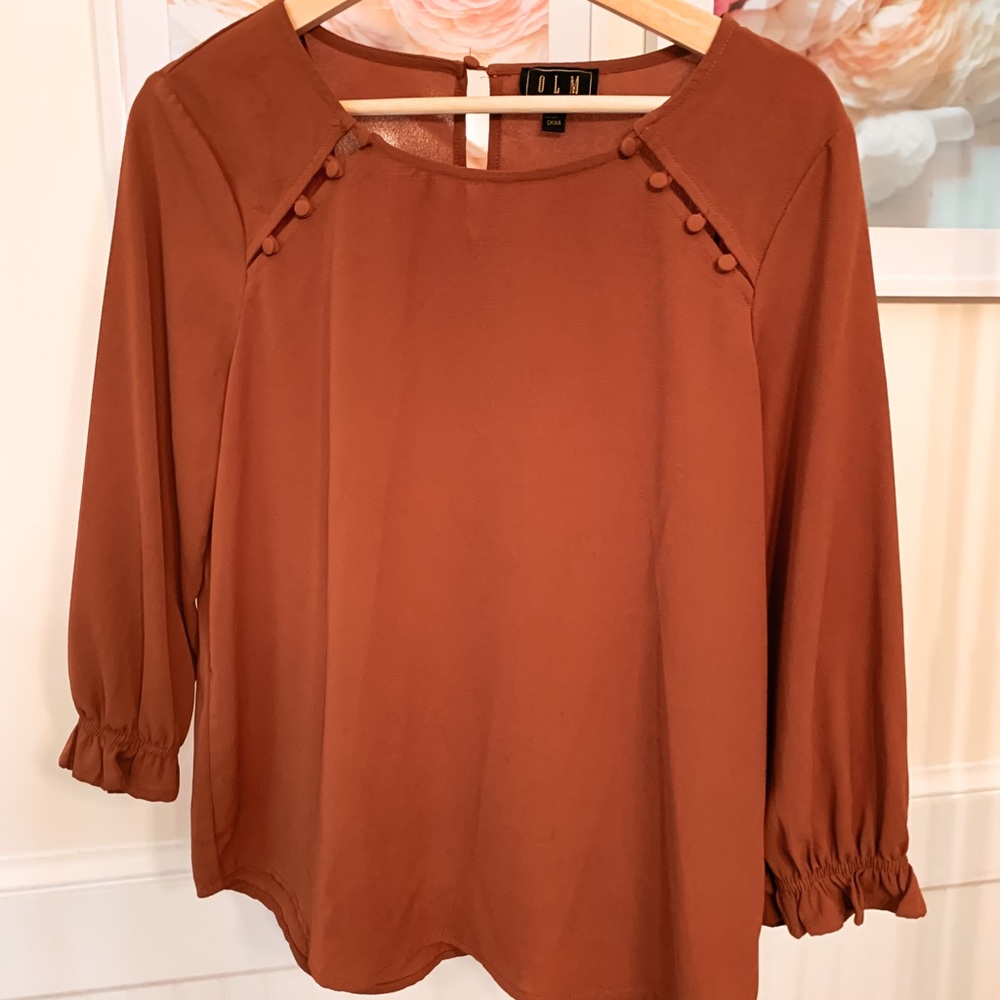 Brown blouse